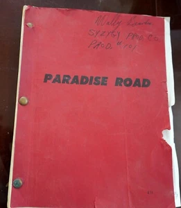 Original Drehbuch Drehbuch "PARADISE ROAD" von Carl K. HITTLEMAN - Bild 1 von 3