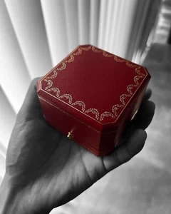 Cartier Caja Vacía Anillo Caja Estuche Joyero Caja COJO4005 - Imagen 1 de 16