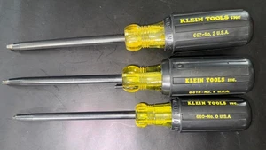 NUEVO DE COLECCIÓN KLEIN TOOLS 3 piezas DESTORNILLADORES CUADRADOS EMPOTRADOS Nº 0 1 2 661B 662 660 - Imagen 1 de 19