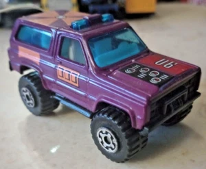 1983 MATCHBOX 4X4 BLUE/GREENISH CHEVY BLAZER #90 W/ANTENNA 1:64 DIECAST TRUCK - Picture 1 of 4