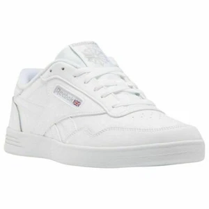 Reebok Men's Club MEMT Athletic Tennis Shoes White/Steel V63340 MED WIDTH - Picture 1 of 6