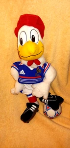 15" Adidas Copa Mundial de la FIFA Francia Gallo JULES Peluche Mascota - Imagen 1 de 3