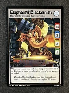 Neopets 71/150 Elephante fabbro Hannah and the Ice Caves Non comune nuovo - Foto 1 di 2