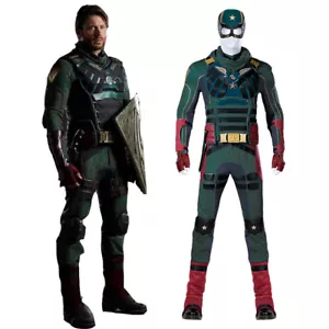 The Boys Soldier Boy Cosplay Costume American Hero Green Halloween Outfit - Picture 1 of 13