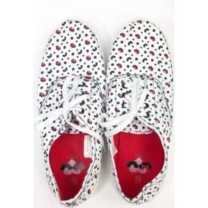 Disney Minnie Mouse Polka Dot Canvas Sneakers Casual Shoes Womens Size 11 - Picture 1 of 8