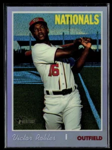 Victor Robles 2019 Topps Heritage Chrome Purple Refractor #THC-701 NMT - Picture 1 of 2