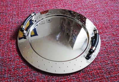 ALESSI  Tablett  “Round Serie“ Material: Edelstahl 18/10    Durchm. = 48 cm - Bild 1 von 4