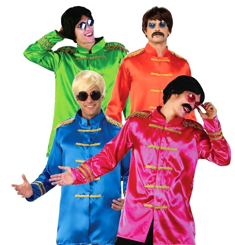 60s Sgt PEPPER Top Jacket Beatles Pop Group 1960's Adult Musician Costume Outfit - Image 1 of 1