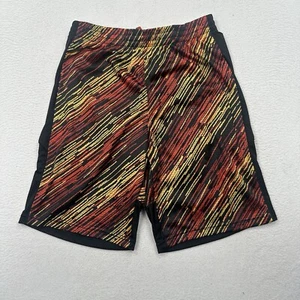DSG Boys Printed Basketball Shorts Size XL Black Yellow Red Mesh Loose Fit - Picture 1 of 7