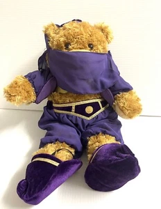 Build A Bear Brown Bear Teddy With Purple Genie/ Aladdin / Jasmine Style Outfit - Picture 1 of 16