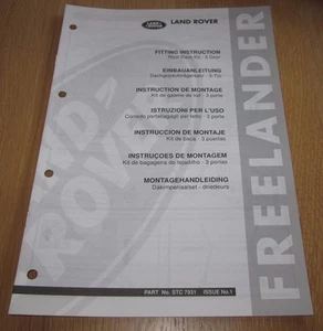 Einbauanleitung Land Rover Freelander Dachgepäckträgersatz 3 Türer Roof Back Kit - Imagen 1 de 1