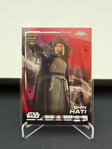 2024 Topps Cromo Star Wars Shin Hati #6 Red Raywave Debut RC - Imagen 1 de 2