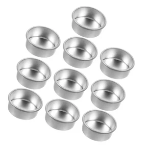 10 Stück Kerzenleertasse Deko Tablett für Kerzen schwarz Kerzenständer Halter - Bild 1 von 12