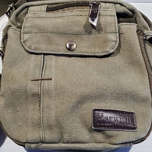 CROSSBODY Harwish Unisex Retro Verde Correa Ajustable - Imagen 1 de 5