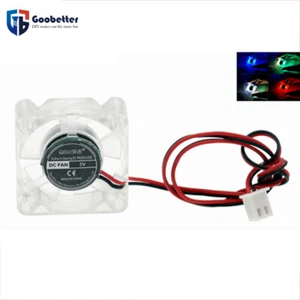 Cooling Fan Mini Transparent Hydraulic Fan 3010 5V 12V/24V with LED Light - Afbeelding 1 van 5
