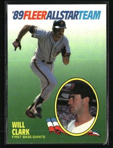 Will Clark 1989 Fleer All Star Team #3 Baseball Card
