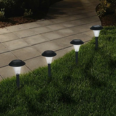 8Pack Solar Garden Lights Outdoor Landscape LED Lights Pathway Yard 13in High - Image 1 of 3