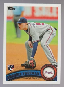 Juego de béisbol Freddie Freeman Braves 2011 Topps #145 descanso VER ESCANEOS futuro patio - Imagen 1 de 2