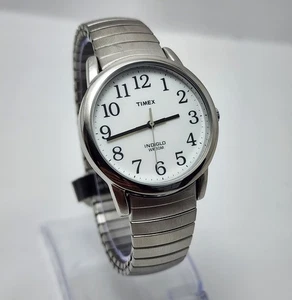 Timex Indiglo T20001 Easy Reader All ST STEEL WR 30M QUARZ Analog Herrenuhr - Bild 1 von 10