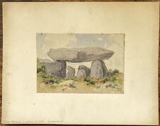 Felix choisnard - bretagne - dolmen de cesar où table des marchands locmariaquer