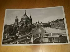 Alte Ansichtskarte, Berlin Dom und Schloßbrücke,m.Marke 12.7.1937 gestempelt