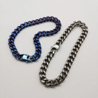 Pulsera todo titanio hombre/mujer antialérgica cadena antioxidante pulsera titanio Foto 1 de 4