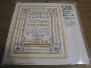 COLUMBIA MINERVA CROSS STITCH ABC SAMPLER KIT - Picture 1 of 2