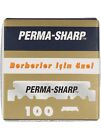 Perma-Sharp Single Edge Razor Blades 100Ct Pre Cut Half Blade For Barbers Russia