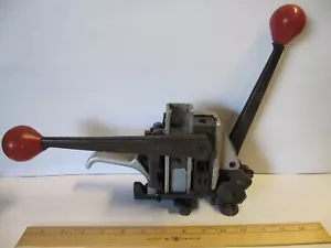 Signode AL-12 Stahl Doppelkerbe Kombination Umreifungsgerät 1/2" Spanner Crimp - Bild 1 von 15