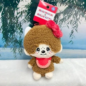 591298 Monchhichi x Hello Kitty 12cm Peluche Mascota Llavero ~ NUEVO ~ mimiwoo - Imagen 1 de 1