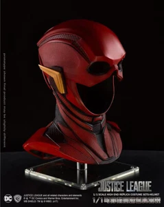 Cosplay Mask Justice League The Flash Helmet 1/1 Life Size Prop Wearable Helmet - Picture 1 of 10