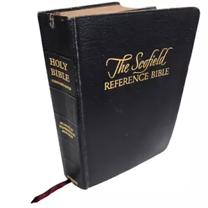 The Scofield Reference Bible Holy KJV 1945 Oxford Leather King James Book Vtg - Imagen 1 de 19