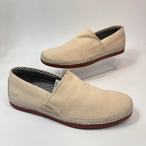 Zapatos informales sin cordones UGG Reefton de lona beige/bronceado para hombre talla 10,5 - Imagen 1 de 21
