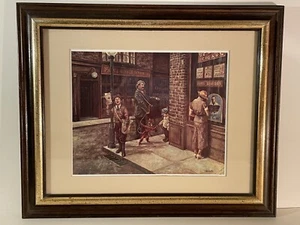 Vintage Lee Dubin Fine Art Framed Signed Print "Yesterday's Children" 14" x 16" - Picture 1 of 8