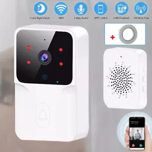 Timbre de video inalámbrico WiFi inteligente anillo de seguridad teléfono cámara timbre intercomunicador - Imagen 1 de 17