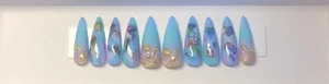Jellyfish beach press on nails  - Picture 1 of 2