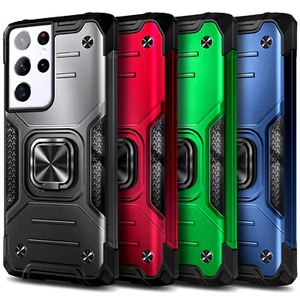 Hülle für Samsung Galaxy S21/S21+/S21 Ultra 5G Full Body Integrierter Ständer Cover - Bild 1 von 30