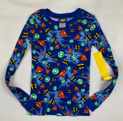 Nuevo pijama manga larga Justice League niños 10 multicolor cuello redondo Foto 1 de 4