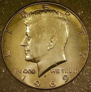 🔥 EXTREMELY RARE 1969-D KENNEDY 50¢ DDO DDR VARIETY *NOT A MASTER HUB DOUBLING - Picture 1 of 19