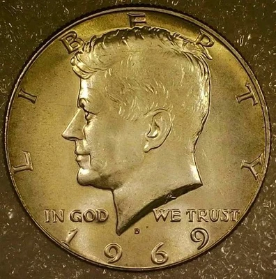 🔥 EXTREMELY RARE 1969-D KENNEDY 50¢ DDO DDR VARIETY *NOT A MASTER HUB DOUBLING  - Image 1 of 4