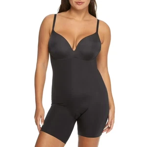 Maidenform Womens DMS089 All-in-One Body Shaper with Built in Bra XL Black - Picture 1 of 5