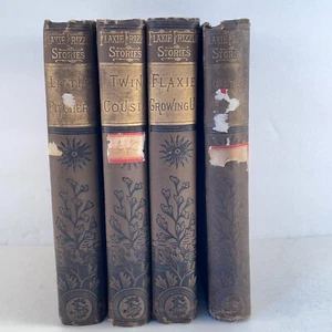 Flaxie Frizzle Stories Sophie May Pitcher Cousin Growing Up Doctor Papa 1880's - Picture 1 of 24