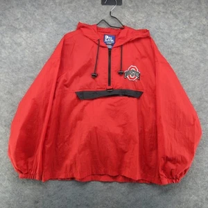 Chaqueta De Colección Ohio State Buckeyes Para Hombres Grande OSU Con Capucha Cortavientos Jugador Profesional Años 90 - Imagen 1 de 16
