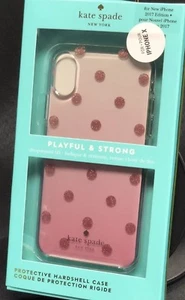 NEW - KATE SPADE Hardshell Case "GLITTER DOT" - Apple iPhone X - Picture 1 of 1