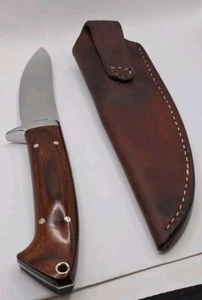 ROMEIS HIGH QUALITY CUSTOM MADE KNIFE CUSTOM WOOD HANDLE W/ SHEATH - Picture 1 of 9