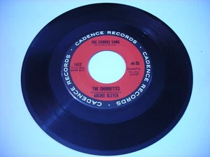 The Chordettes The Exodus Song / Theme from Goodbye Again 1961 45rpm VG++ - Picture 1 of 2