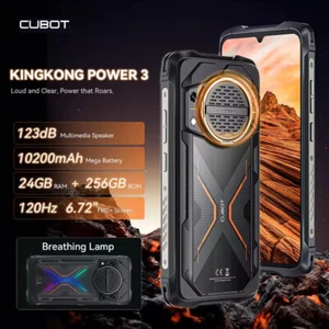 Cubot KingKong Power 3 Rugged Phone 123dB Speaker 120Hz 256GB 10200mAh 100MP NFC - Picture 1 of 10