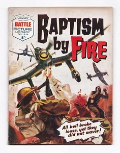 Battle Picture Library #34 BAPTISM BY FIRE (original, 1961). VGC - Imagen 1 de 1