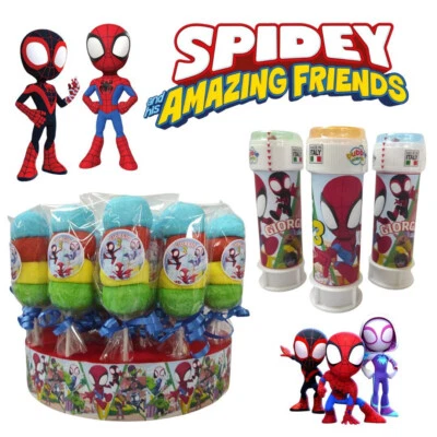 Spidey 25 marshmallow + 25 bolle personalizzate a tema - Immagine 1 di 3