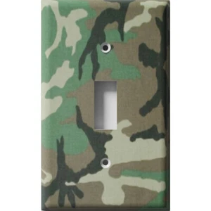 SnazzySwitch Camo Decorative Light Switch Plate Cover - Picture 1 of 24